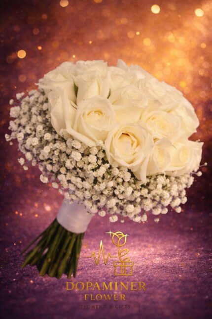 باقة ورد مع بيبي فلاور